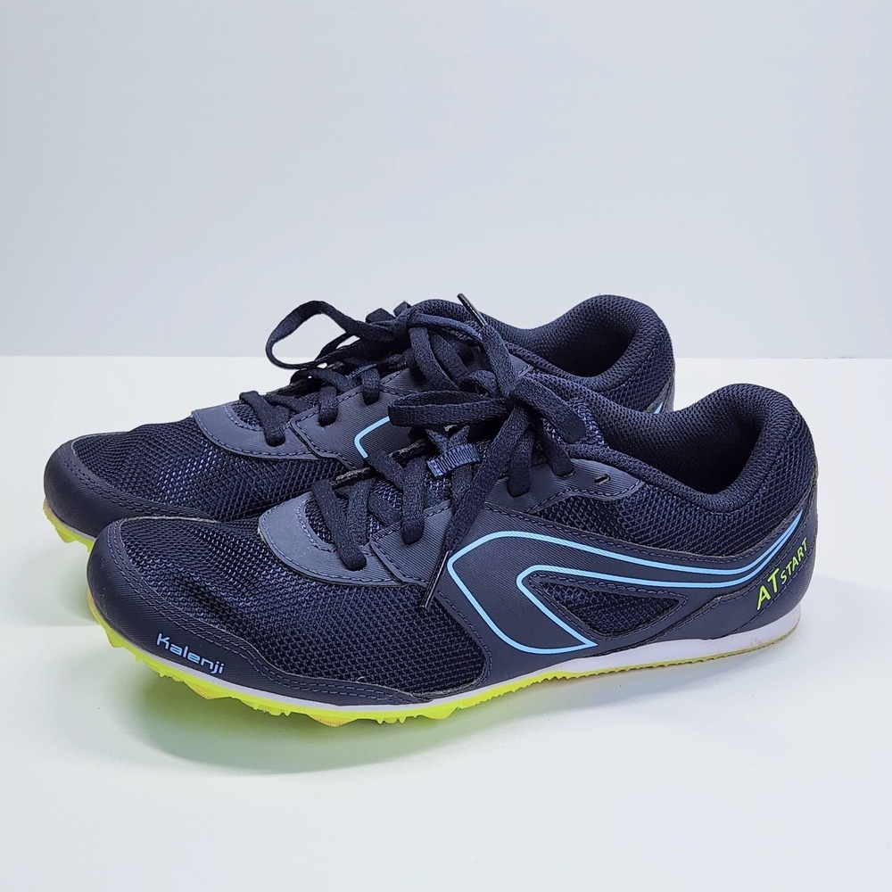 Kalenji AT Start Shoes Womens Size 8 Navy Track Spikes Racing Athletic